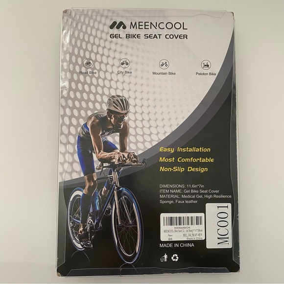 Meencool Bike Gel Seat Cover bike peleton New in package - Picture 10 of 10